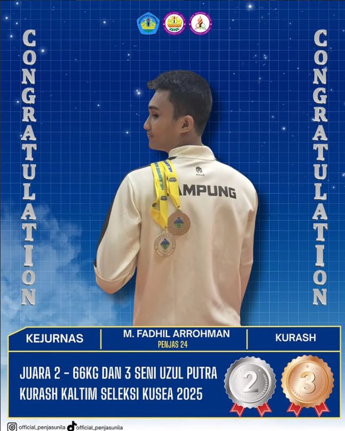 Foto prestasi Kejurnas kurash kaltim seleksi kusea 2025